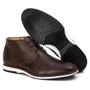 Imagem de Sapato Bota Cano Baixo Oxford Casual Masculino Brogue Premium Couro Confort Andora