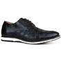 Imagem de Sapato Casual Brogue Couro Tchwm Shoes Detalhado Cadarço Bico Redondo Sola Leve