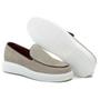 Imagem de Sapato Casual Masculino Couro Bege Slip On 5503