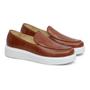 Imagem de Sapato Casual Masculino Couro Castor Slip On 5503