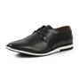 Imagem de Sapato Casual Masculino Derby Couro Legítimo Perfurado England Reverso - 1105 - Preto