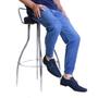 Imagem de Sapato casual Masculino derby Silva&Silva Lona Jeans Azul leve