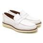 Imagem de Sapato Casual Masculino em Couro Oxford Confort Mocflex Branco