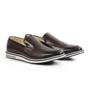 Imagem de Sapato Casual Masculino Loafer Couro Legítimo Stone Slim Reverso - 1131 - Tabaco