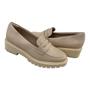 Imagem de Sapato Comfortflex 2373301 Mocassim Oxford Leve Salto Tratorado Feminino