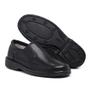Imagem de Sapato Confort Masculino Couro Elastico Lateral