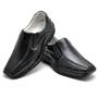 Sapato Conforto Couro Masculino Preto - Youth Class Imagem de Sapato Conforto Couro Masculino Preto