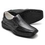 Sapato Conforto Couro Masculino Preto - Youth Class Imagem de Sapato Conforto Couro Masculino Preto