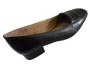 Imagem de Sapato couro com detalhe costura branca peito, salto 2,5 cms, cores preto ou marinho ou café