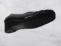 Imagem de Sapato couro cor preto, detalhes peças croco preto, salto anabela 3,5 cms.