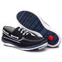 Imagem de Sapato Dockside Comfort Masculino em Couro Azul Navy