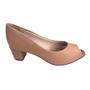 Imagem de Sapato Fem Beira Rio Peep Toe Salto Bloco Nude 4777.400