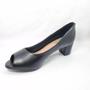 Imagem de Sapato Fem Beira Rio Peep Toe Salto Bloco Preto 4777.400