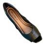 Imagem de Sapato Fem Piccadilly Peep Toe Verniz/Croco Preto 715021-9