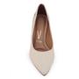 Imagem de Sapato Fem Vizzano Scarpin Salto Bloco Pelica Creme 1220.315