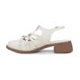 Imagem de Sapato Feminino Azillê Salto Grosso Branco Off - 50387