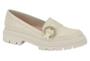 Imagem de Sapato Feminino Mocassim Loafer Moleca Oxford Fivela 