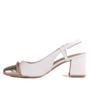 Imagem de Sapato Feminino Ramarim Slingback 2417132 Off White Ouro