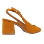 Imagem de Sapato feminino ramarim slingback camurça damasco original 