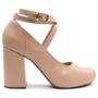 Sapato Feminino Salto Médio Boneca Fechado P112 - Modarpe Imagem de Sapato Feminino Salto Médio Boneca Fechado P112