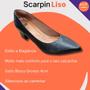 Imagem de Sapato Feminino Scarpin Bico Fino Salto Bloco Grosso Médio Sola Antiderrapante Não Faz Barulho Ao Caminhar Moda Casual Comfort 