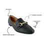 Imagem de Sapato Feminino Vizzano Fivela Dourada Preto