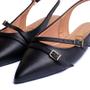 Imagem de Sapato Feminino Vizzano Slingback com Fivelas Preto