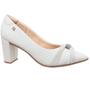 Imagem de Sapato Femininos Santinelli Scarpin 1544-051-Salto-Bloco Off White