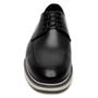 Imagem de  Sapato Masculino 100% Couro legitimo Liso Oxford Derby Bico Redondo Cadarço Sola Borracha 
