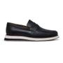 Imagem de Sapato Masculino Casual Couro Loafer Textura Bico Redondo