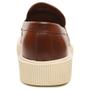 Imagem de Sapato Masculino Casual Couro Slip On Solado Alto Moderno