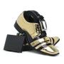 Imagem de Sapato Masculino Casual Gmm Shoes Conforto e Maciez Com Cinto e Carteira