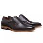 Imagem de Sapato Masculino Monk Strap Paccino Cafe Bernotte