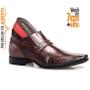 Imagem de Sapato Masculino Rafarillo Social Alth Aumenta Altura 7cm Mais Alto Marrom Mogno Original 3263