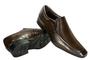 Imagem de Sapato Masculino Social Couro Dark Brown - Cód 79108