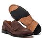 Imagem de Sapato Masculino Social Couro Loafer Camurça Conforto