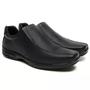 Imagem de Sapato Masculino social ortopédico antistress de couro confortavel 37 ao 44