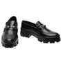 Imagem de Sapato Mocassim Feminino Tratorado Oxford 10013 Siroco Preto