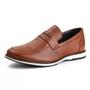 Imagem de Sapato Mocassim Loafer Masculino Couro DIfranca - 8001 - Castor