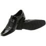 Imagem de Sapato Mocassim Preto Brilhante Masculino Estiloso Social Macio e Confortável SLZ REF-1061