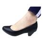 Imagem de Sapato Modare Salto Grosso baixo Feminino Preto confortavel 7005.600