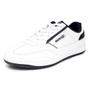 Imagem de Sapato Nautica Calum Fashion Sneaker, de cano baixo, branco/azul marinho  9,5 EUA