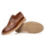 Imagem de Sapato Oxford Casual Derby Couro Sola Borracha Tratorada Ajuste Cadarço Palmilha Anatomica