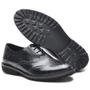 Imagem de Sapato Oxford em Couro Masculino Alta Qualidade Cadarço Costura Reforçada Homens Elegante