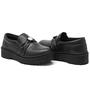 Imagem de Sapato Oxford Feminino DKshoes Modinha Preto Confortável Sola Tratorada