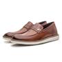 Imagem de Sapato Oxford Masculino Casual Couro Legitimo Homem Esporte Fino Mocassim Loafer