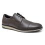 Imagem de Sapato Oxford Mocassim Classico Masculino Elegante Cadarço Couro Legitimo Café 5332