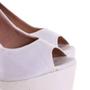 Imagem de Sapato Peep Toe Feminino Noivas Branco 1610098