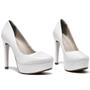 Imagem de Sapato Peep Toe Feminino Via Marte Branco 22-13201