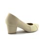 Imagem de Sapato Peep Toe Usaflex Q6695 em Couro Salto Bloco Joanetes